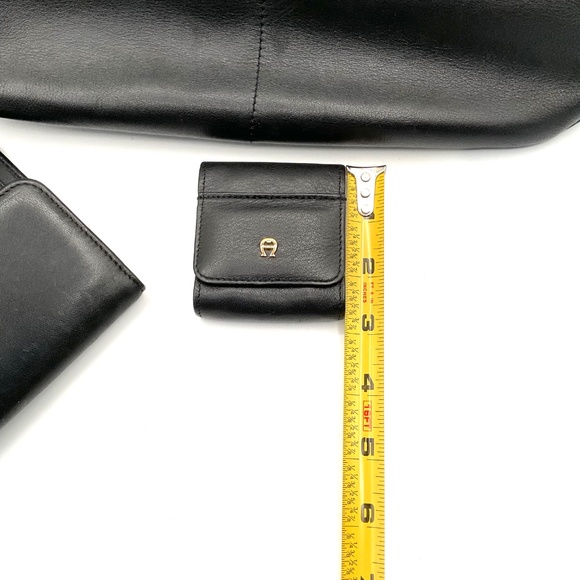 Rare vintage etienne aigner soft leather purse w/ matching wallet and coin case - Picture 8 of 16